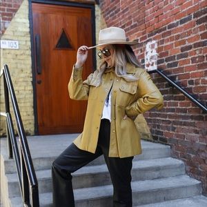 70’s Yellow Ventura Vina Hide Jacket Size L